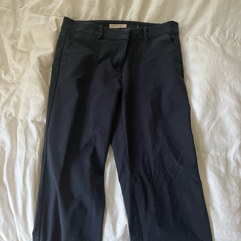 LOFT 8T work pants, navy.
